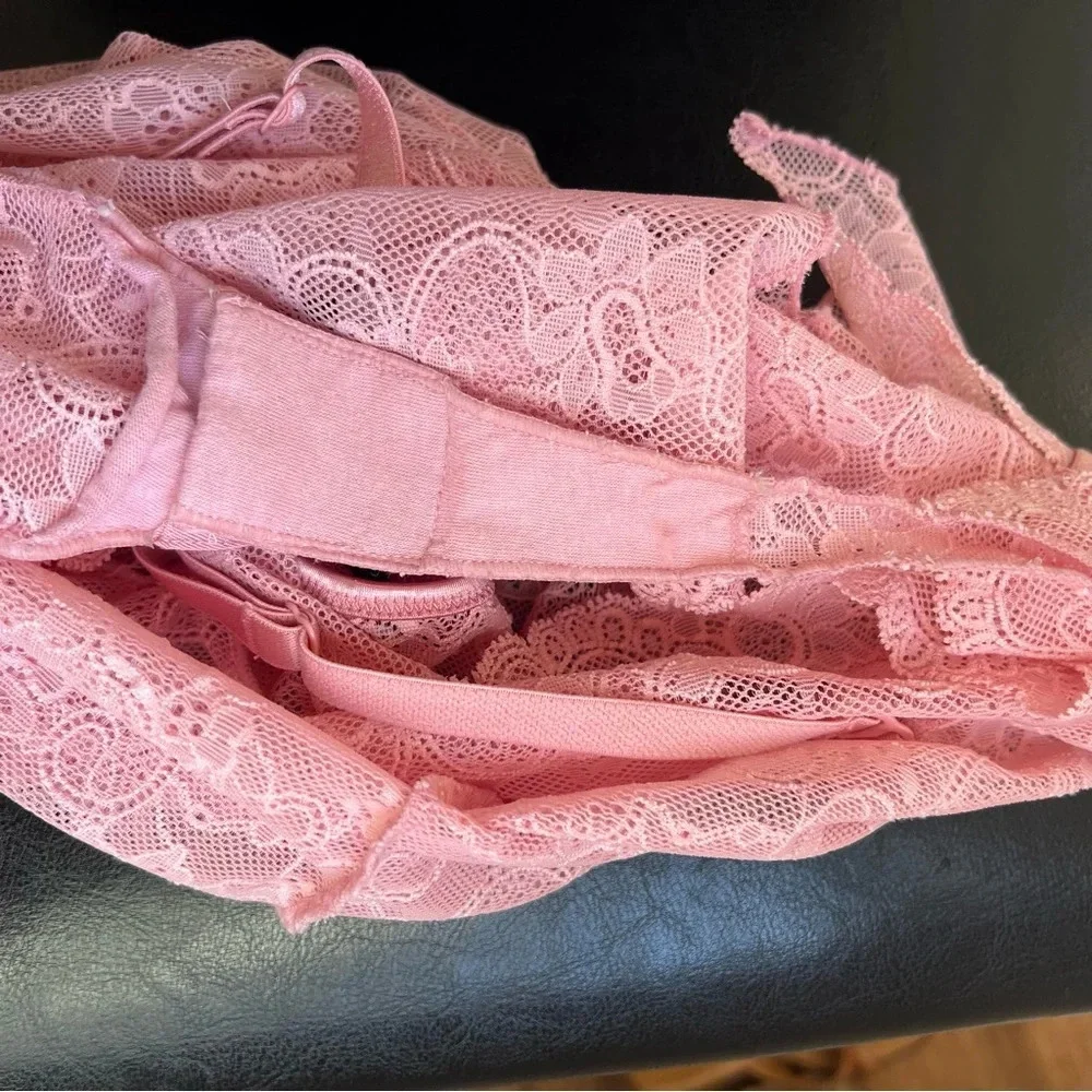 Victoria’s Secret Pink Lace Thong Bodysuit